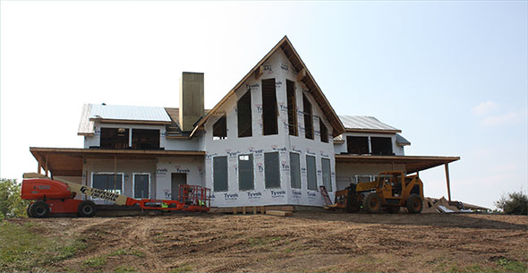 House being constructed