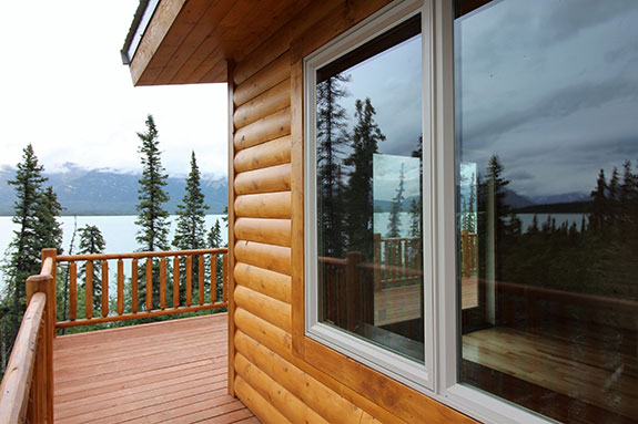 Refinishing log cabin