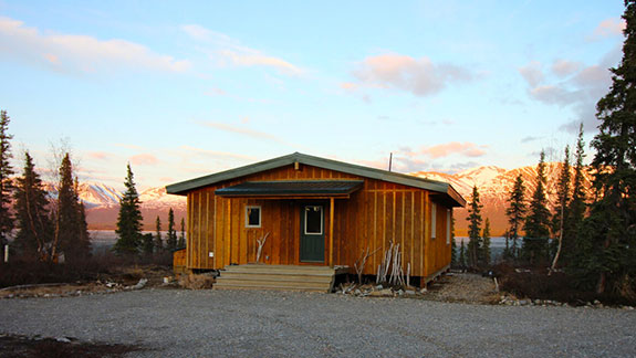 Refinishing log cabin